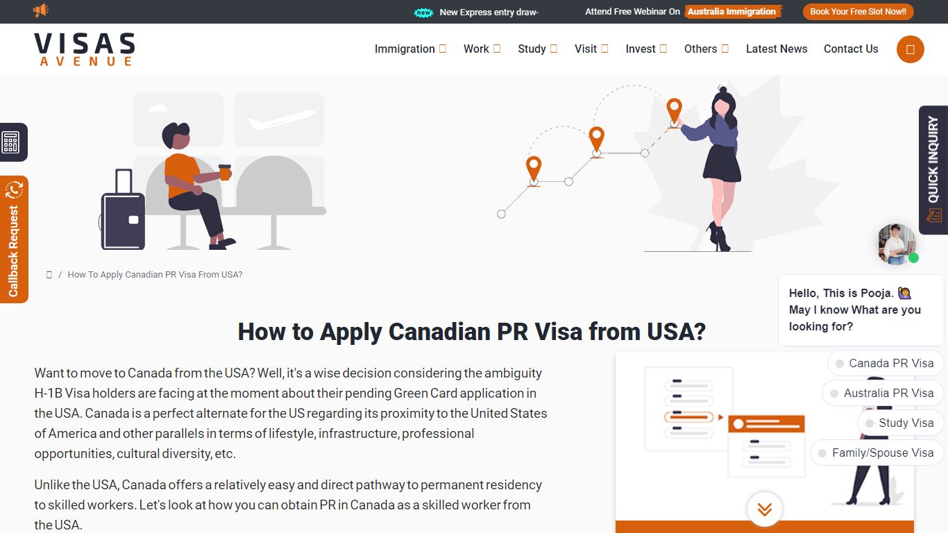 How to Apply Canadian PR Visa from USA? - Visas Avenue